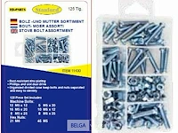 125delige set boutjes en moeren - afbeelding 1 van  3