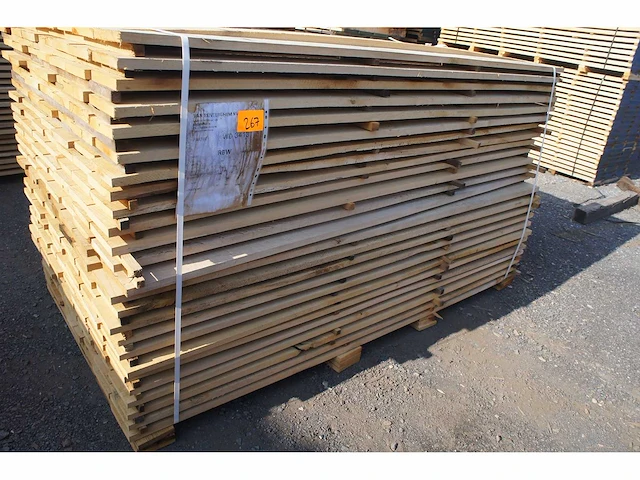 1,26 m³ eiken planken 22mm - afbeelding 1 van  4