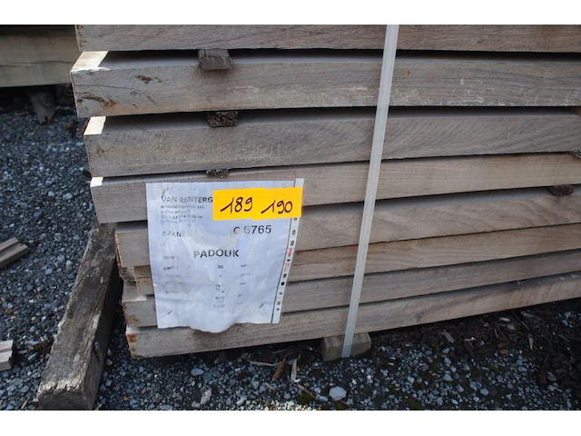 1,26 m³ padouk 65mm - afbeelding 2 van  5