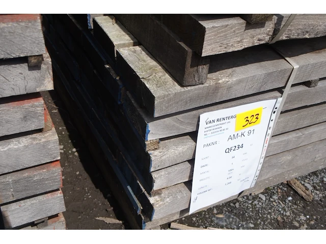 1,27 m³ eiken planken 54mm - afbeelding 3 van  4