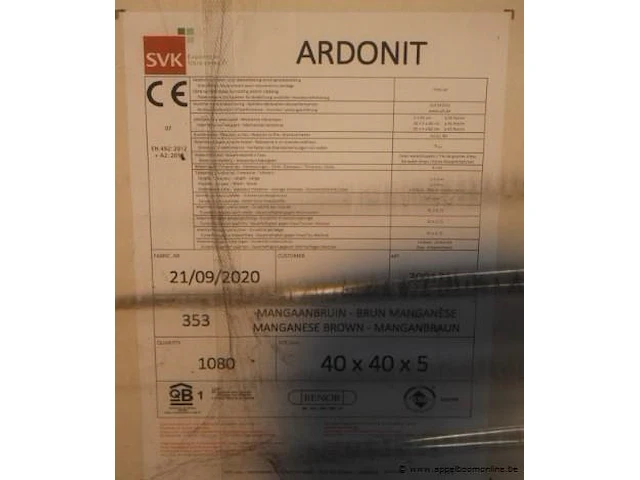 1296 leien ardonit gl 40x40x5 mab353 (1080 st/pal) - afbeelding 3 van  6