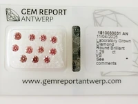 1.29ct fancy to fancy vivid pink vs-si with gra certificate - afbeelding 2 van  4