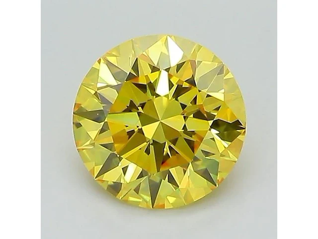 1.29ct fancy vivid yellow vs1 with igi certificate - afbeelding 1 van  4
