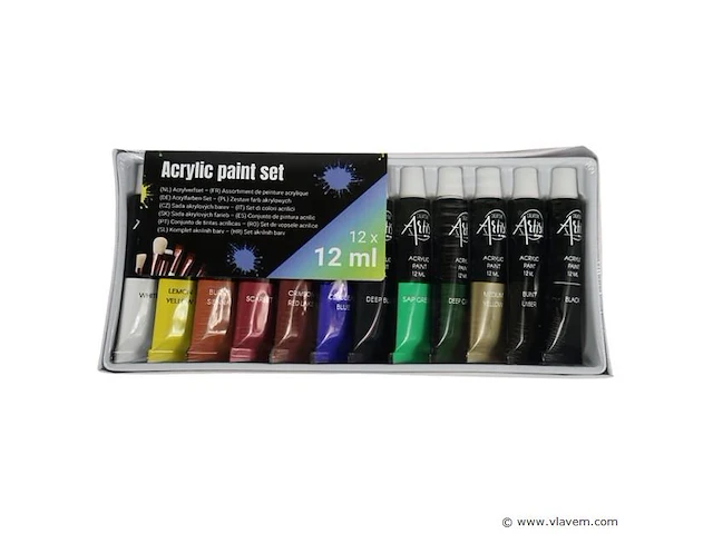 12delige verfset acryl - afbeelding 1 van  1