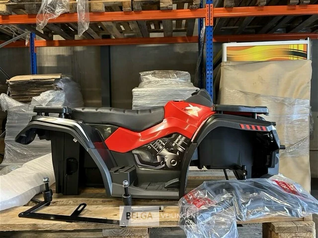 12v double seats atv red - afbeelding 1 van  8