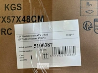 12v double seats atv red - afbeelding 8 van  8