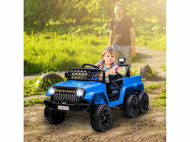 12v elektrische auto voor kinderen, met aanhanger - afbeelding 2 van  9