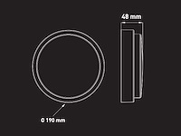 12w 4000k opbouw led panelen waterdicht (10x) - afbeelding 7 van  8