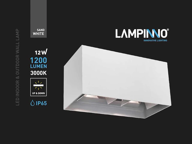 12w led wandlamp 4 licht verstelbaar waterdicht (6x) - afbeelding 10 van  10