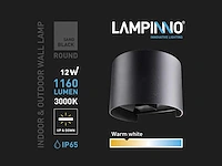 12w led wandlamp duo licht verstelbaar waterdicht (10x) - afbeelding 4 van  8