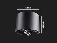 12w led wandlamp duo licht verstelbaar waterdicht (10x) - afbeelding 7 van  8
