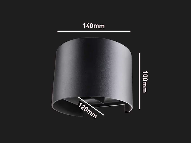 12w led wandlamp duo licht verstelbaar waterdicht (10x) - afbeelding 7 van  8