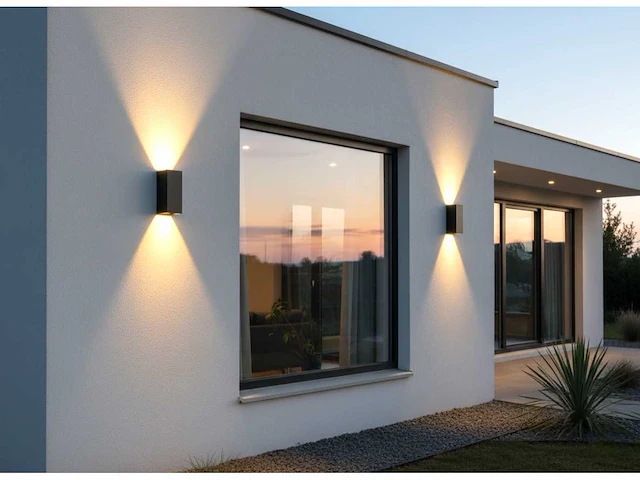 12w led wandlamp duo licht verstelbaar waterdicht (16x) - afbeelding 1 van  6