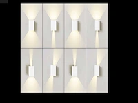 12w led wandlamp duo licht verstelbaar waterdicht (8x) - afbeelding 5 van  8