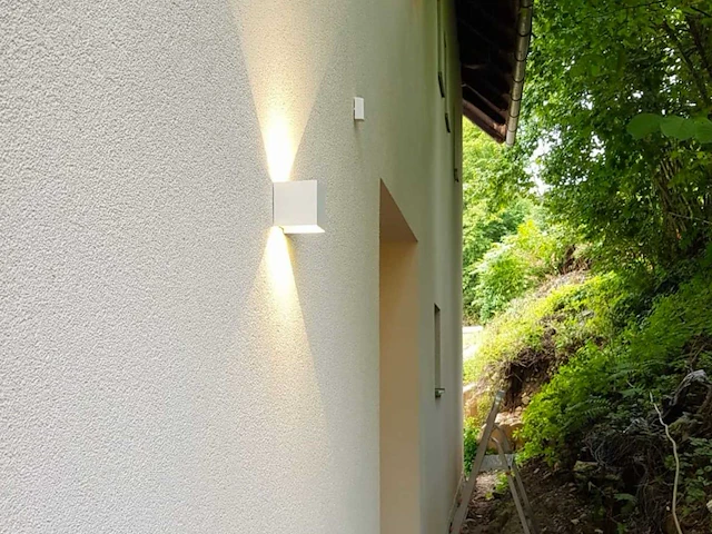 12w led wandlamp kubus duo licht verstelbaar waterdicht (12x) - afbeelding 3 van  8