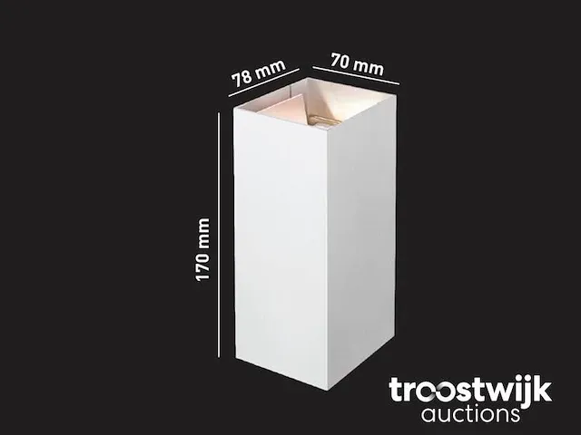 12w led zand wit wandlamp rechthoekig duo licht verstelbaar waterdicht - afbeelding 5 van  6