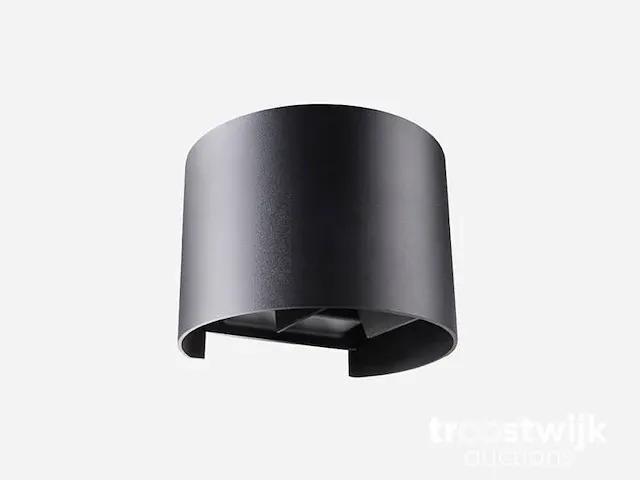12w led zand zwart wandlamp rond duo licht verstelbaar waterdicht - afbeelding 4 van  6
