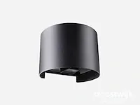 12w led zand zwart wandlamp rond duo licht verstelbaar waterdicht - afbeelding 4 van  6