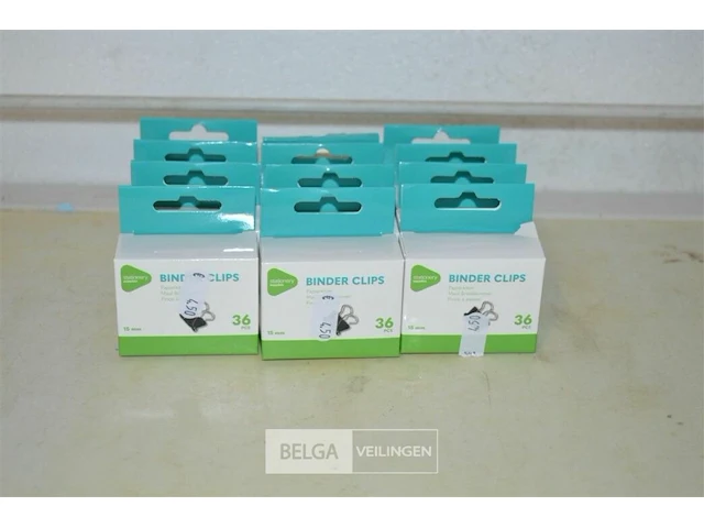 12x 36st papierklemmen - afbeelding 1 van  3
