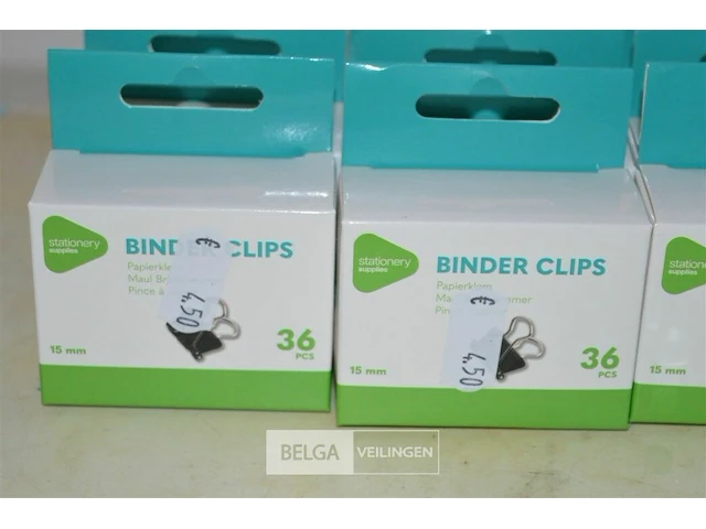 12x 36st papierklemmen - afbeelding 2 van  3