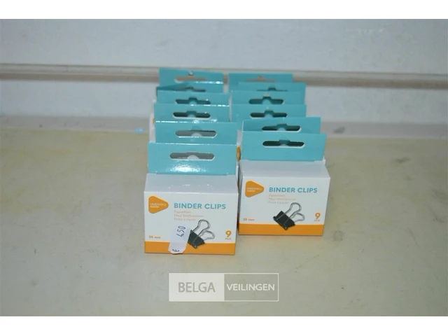 12x 9st papierklemmen - afbeelding 1 van  3