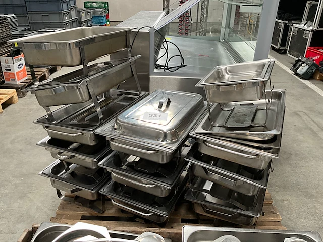 12x diverse chafing dishes - afbeelding 4 van  5