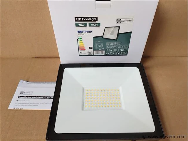 12x eversteel led breedstraler 70 watt - afbeelding 1 van  3