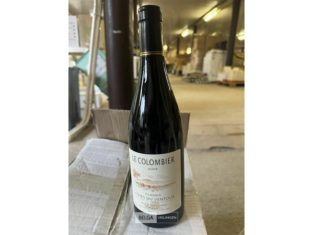 12x fles le colombier 2003 classic cotes du ventoux - afbeelding 2 van  3