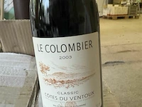 12x fles le colombier 2003 classic cotes du ventoux - afbeelding 3 van  3