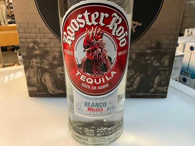 12x fles tequila rooster rojo - afbeelding 2 van  5