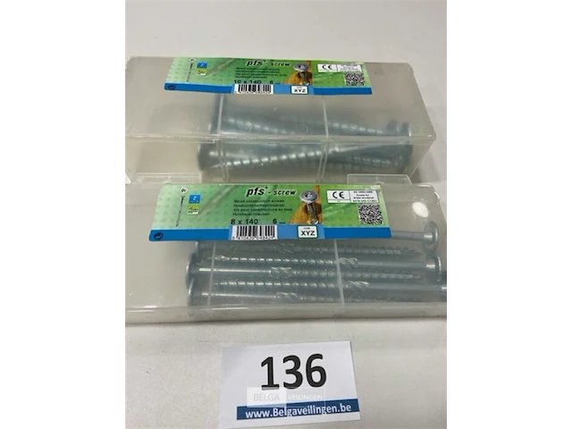 12x houtconstructieschroeven 10 x 140 - afbeelding 1 van  3