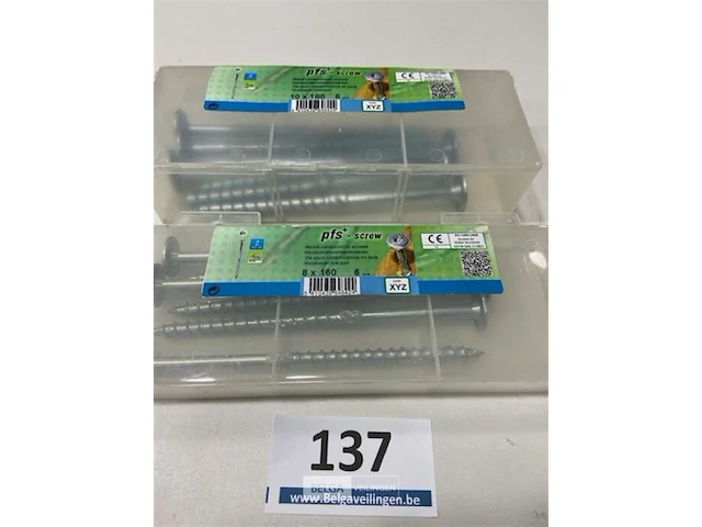 12x houtconstructieschroeven 8 x 160 - afbeelding 1 van  3