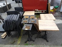 12x stoel + 7x bistro tafel - afbeelding 1 van  6