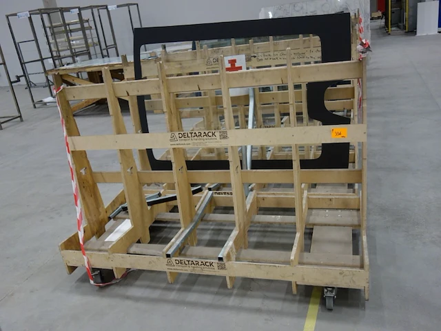 12x verrijdbaar houten deltarack - afbeelding 1 van  4