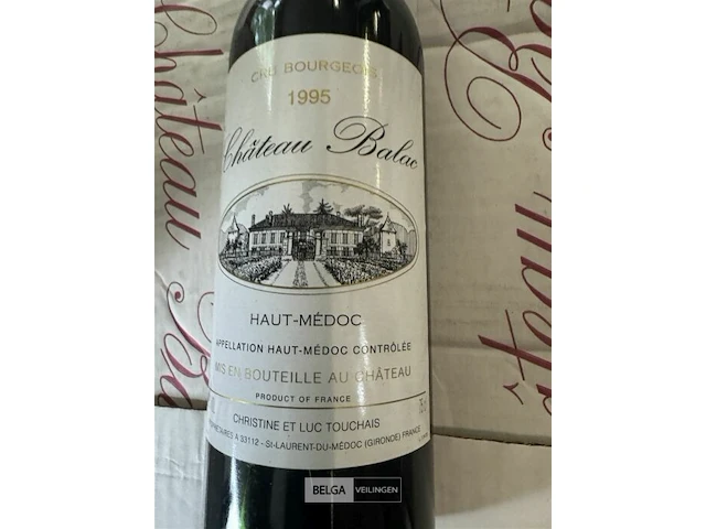 12x1 fles chateau balac 1995 - afbeelding 4 van  4