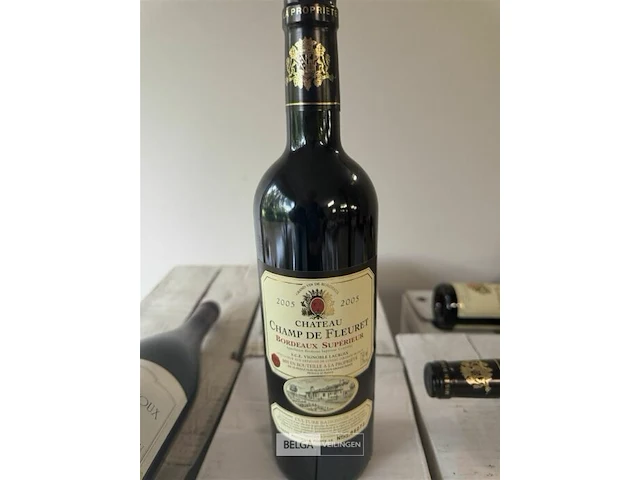 12x1 fles chateau champ de fleuret 2005 - afbeelding 2 van  3