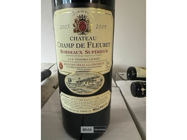 12x1 fles chateau champ de fleuret 2005 - afbeelding 3 van  3