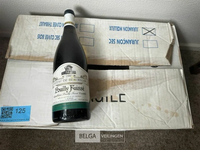 12x1 fles chateau de beauregard pouilly fuisse 1998 - afbeelding 1 van  6
