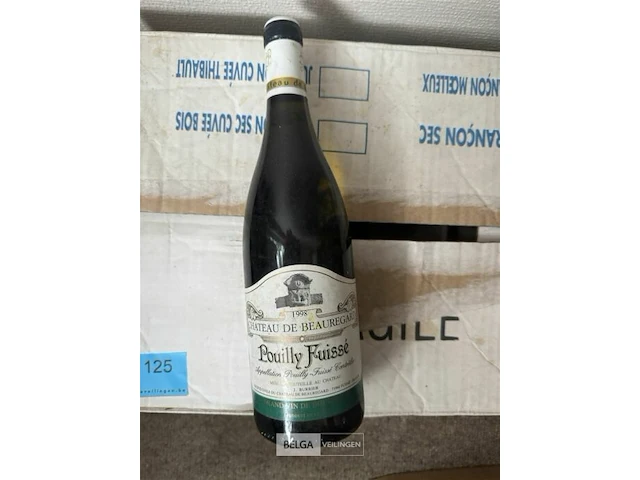 12x1 fles chateau de beauregard pouilly fuisse 1998 - afbeelding 3 van  6