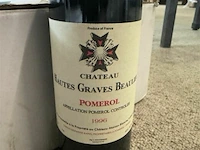 12x1 fles chateau hautes graves beaulieu 1996 - afbeelding 3 van  3