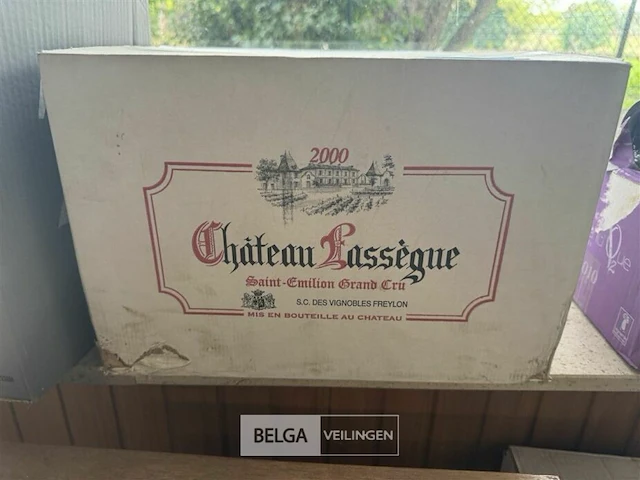 12x1 fles chateau lassague saint-emilion grand cru 2000 - afbeelding 1 van  2