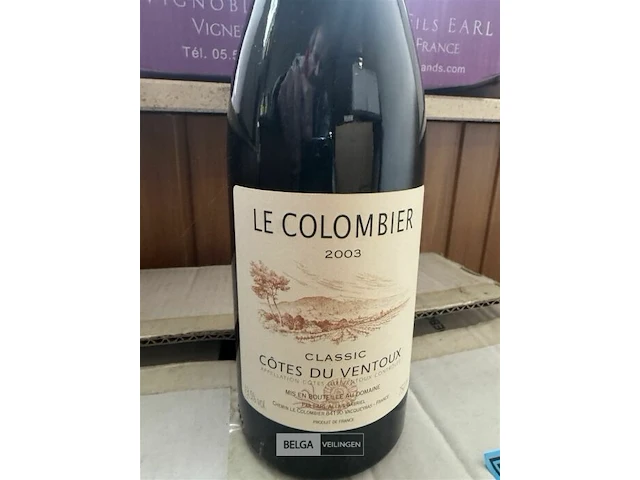 12x1 fles le colombier cotes du ventoux 2003 - afbeelding 4 van  5