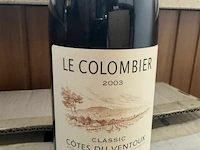 12x1 fles le colombier cotes du ventoux 2003 - afbeelding 4 van  5