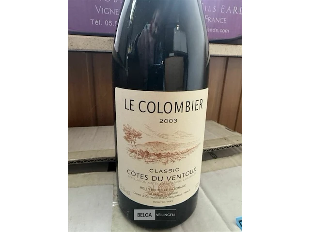 12x1 fles le colombier cotes du ventoux 2003 - afbeelding 5 van  5