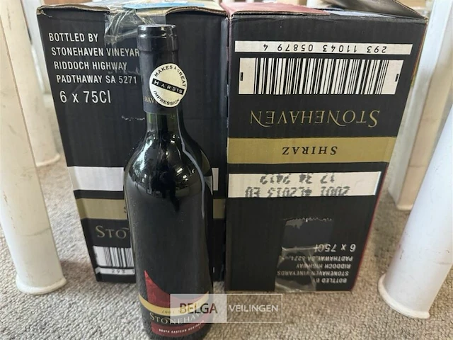 12x1 fles shiraz stonehaven 2001 - afbeelding 1 van  3