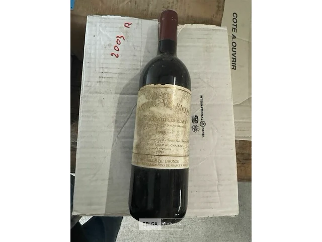 12x1 fles vieux chateau valentin 1995 - afbeelding 3 van  5