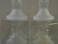 12x2st glazen kandelaars matglas - afbeelding 2 van  2