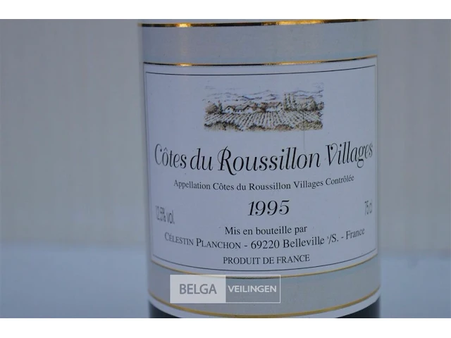 12x750ml côtes du roussillon villages, 1995, 12,5%, frankrijk - afbeelding 2 van  6