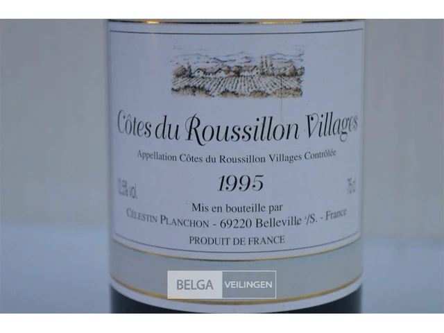 12x750ml côtes du roussillon villages, 1995, 12,5%, frankrijk - afbeelding 3 van  6