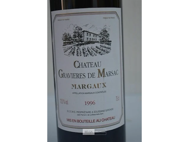 12x75cl château gravieres de marsac, 1996, 12,5%, frankrijk - afbeelding 2 van  6